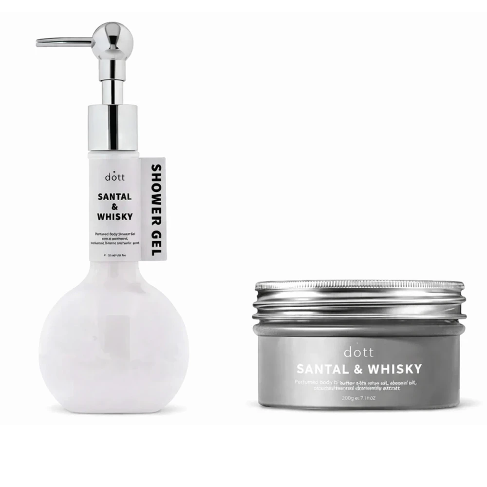 Набір подарунковий DOTT (Гель для душу + Батер для тіла SANTAL & WHISKY)