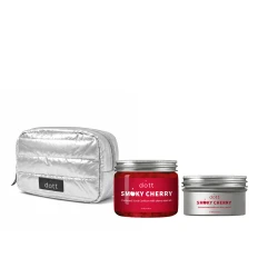 Набор подарочный DOTT (в косметичке Скраб для тела + Батер для тела Smoky Cherry)
