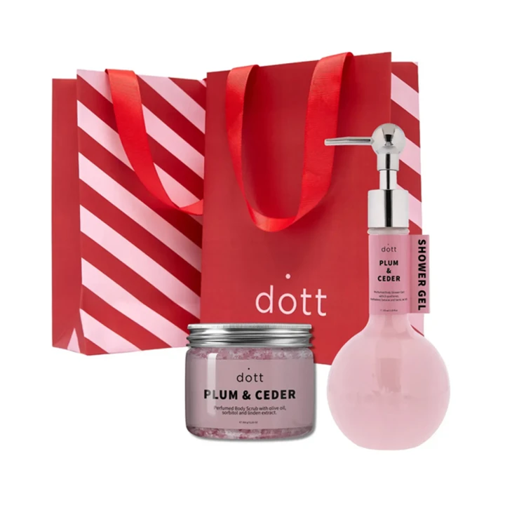 Набір подарунковий DOTT (Гель для душу + Скраб для тіла Plun & Ceder)