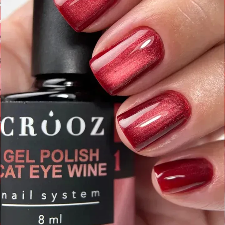 Гель-лак кошачий глаз Crooz (Wine Cat 1 Ruby Temptation 8 мл)