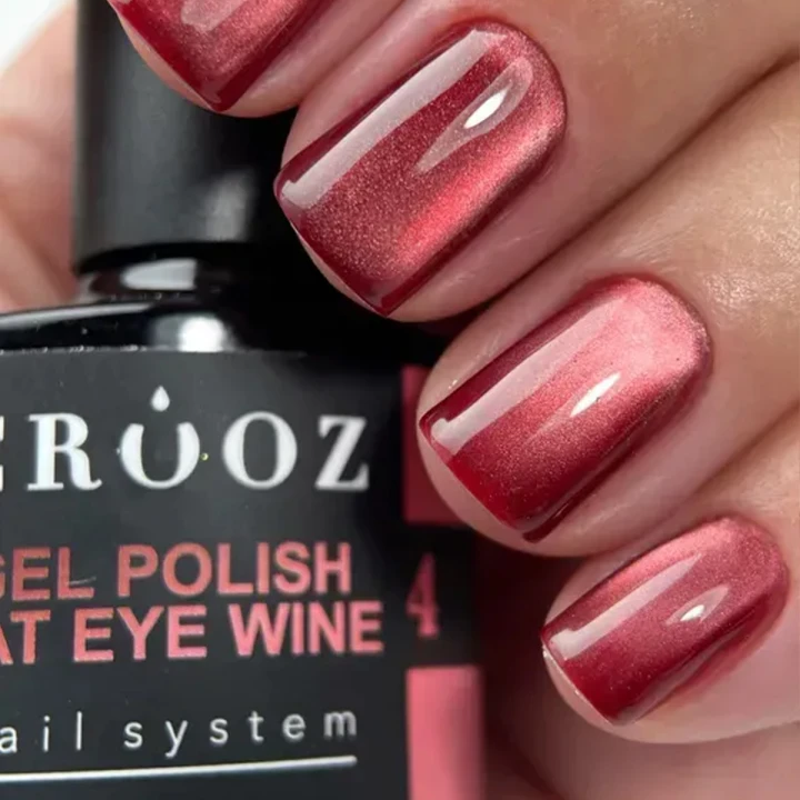 Гель-лак кошачий глаз Crooz (Wine Cat 4 Chocolate Merlot 8 мл)
