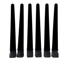 Затискач EUROSTIL (Чорний вигнутий 6 шт)