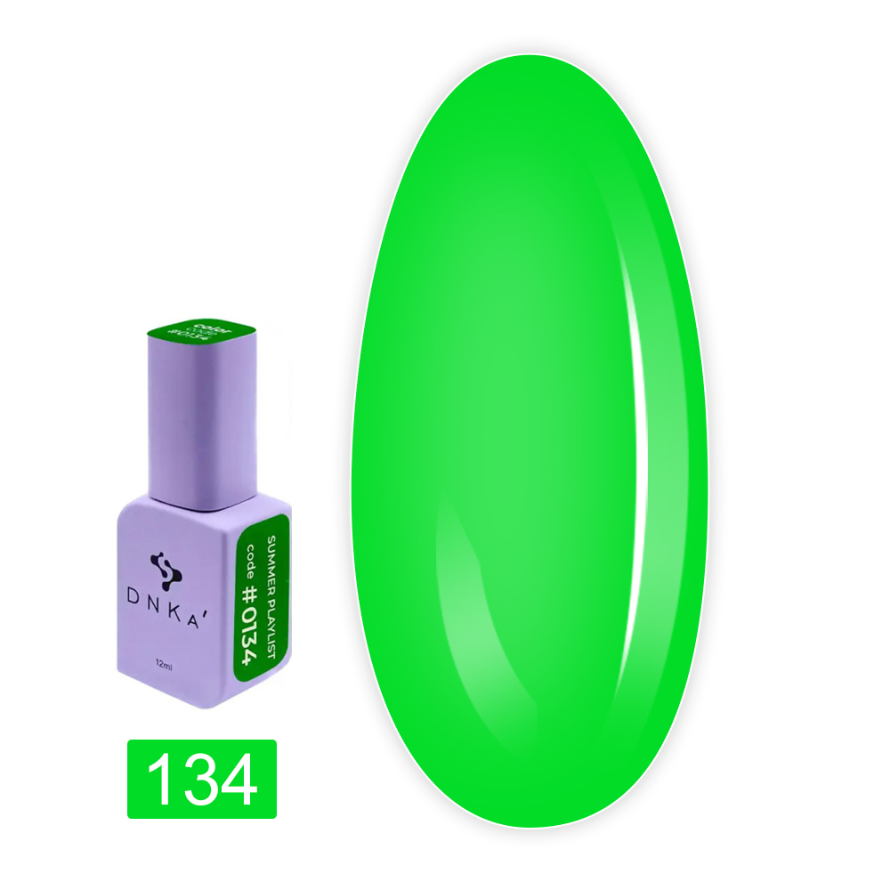 Гель-лак неоновый DNKa 12 мл (Summer playlist 134 HFTF)