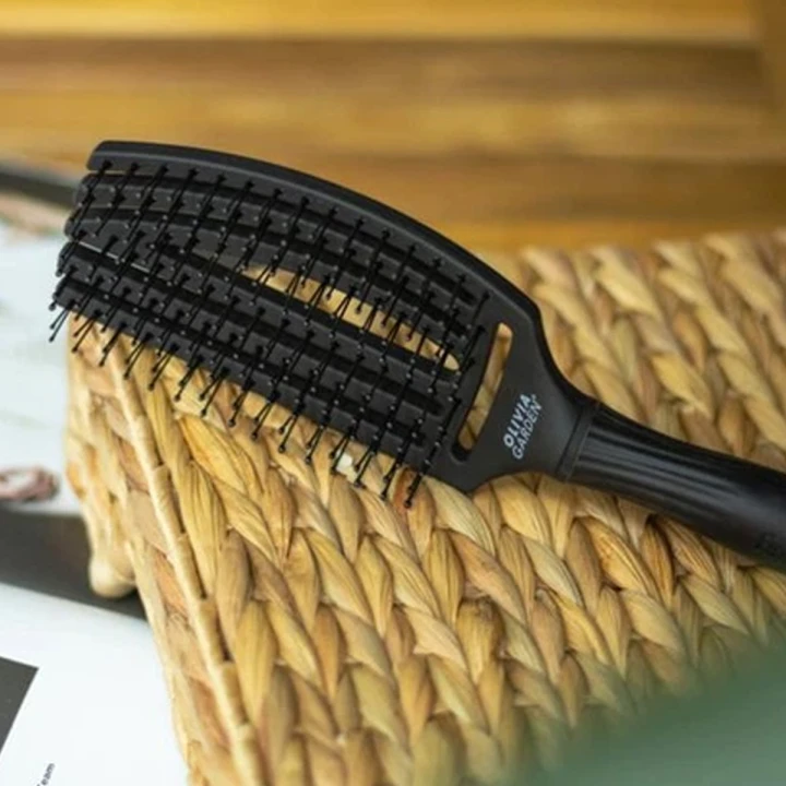 Щетка FINGERBRUSH Care Iconic Boar&Nylon Full (Black L)