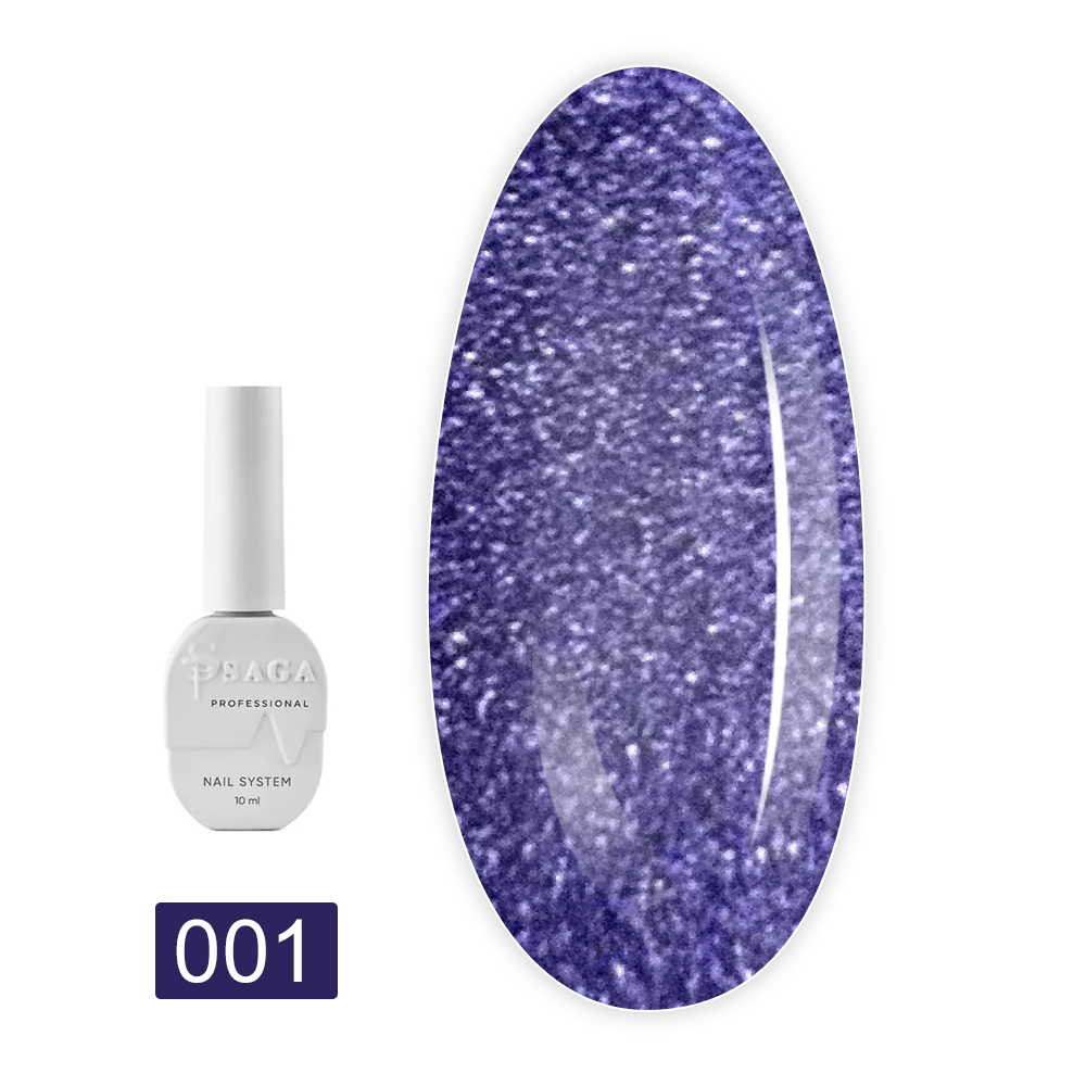 Гель-лак котяче око Saga 10 мл (01 Space Cat)