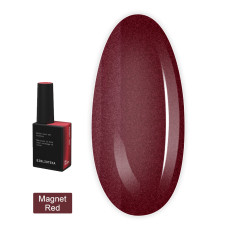 Гель-лак котяче око BIBLIOTEKA (Cat eye Magnet Red - Червоний)