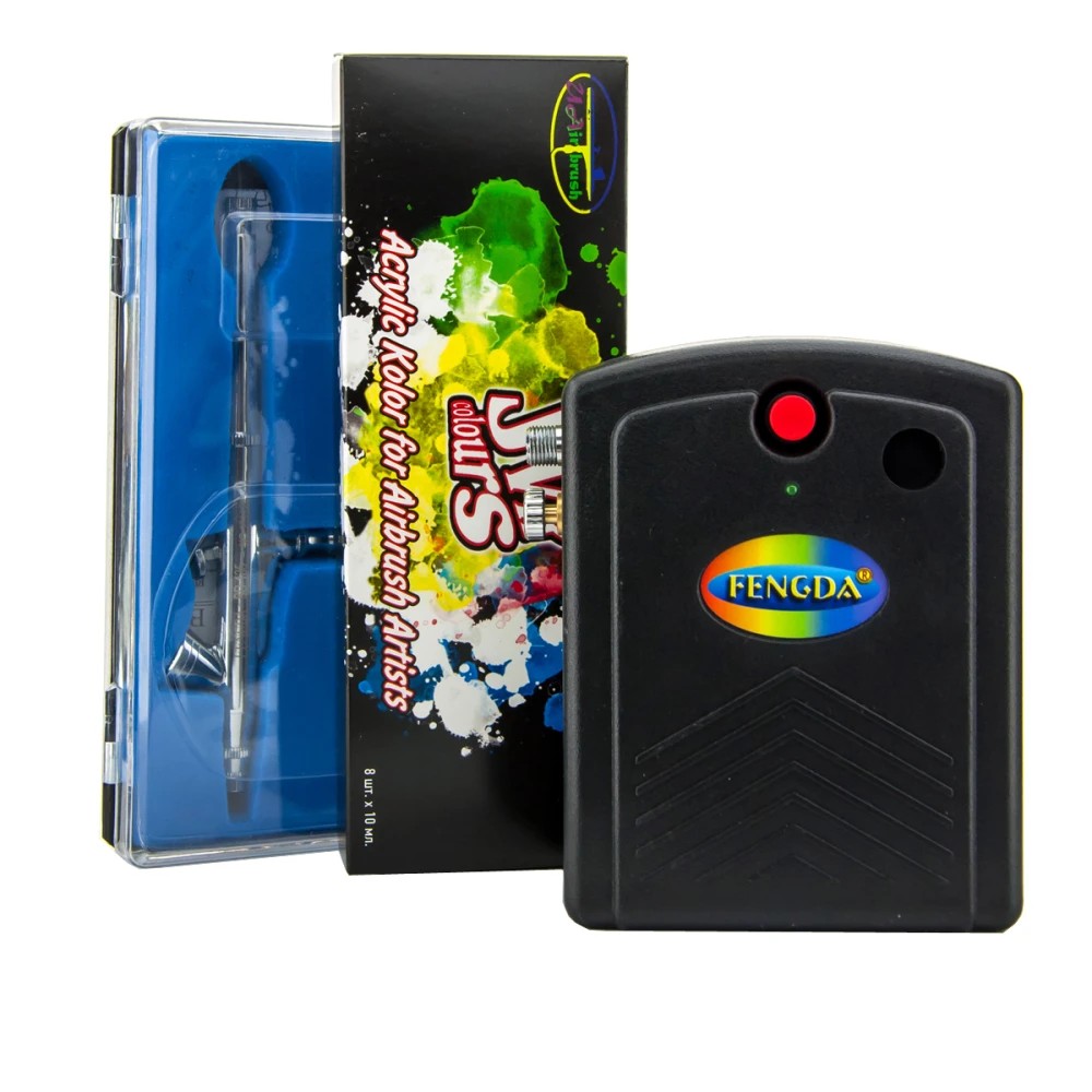 Набор для аэрографии JVR Colours (Uairbrush Nails Standart+ 0,2 мм сопло (UN-S1))