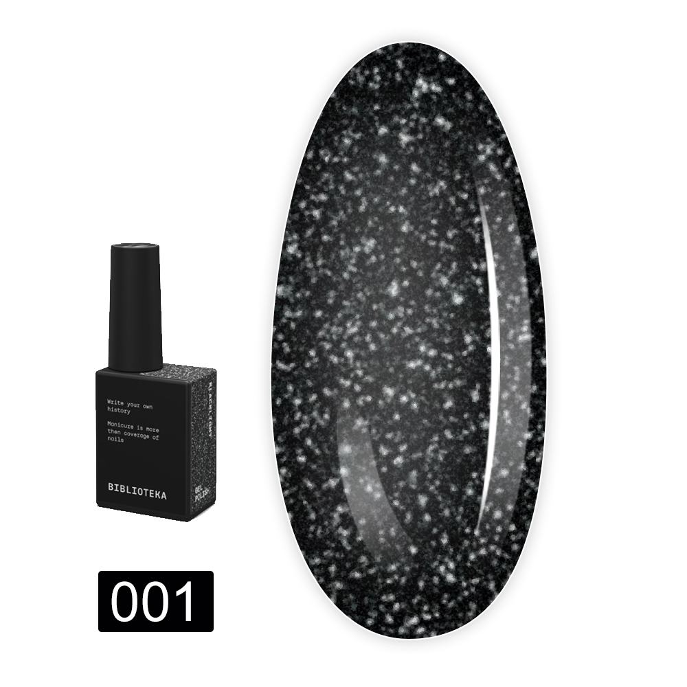 Гель-лак Flash BIBLIOTEKA 10 мл (01 Blacklight)