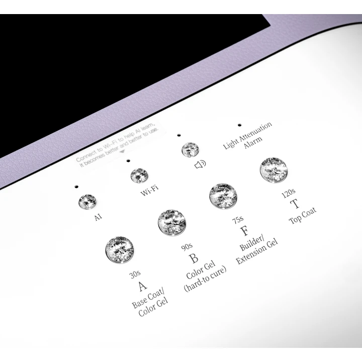 Лампа зі штучним інтелектом O NAIL (Purple)