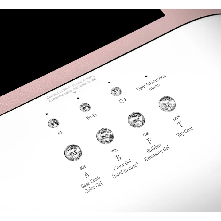 Лампа зі штучним інтелектом O NAIL (Pink)
