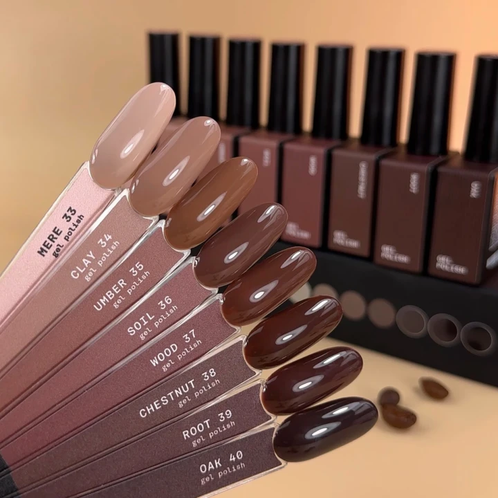 Гель-лак BIBLIOTEKA , 10 мл (37 Wood - Нейтрально-коричневий)