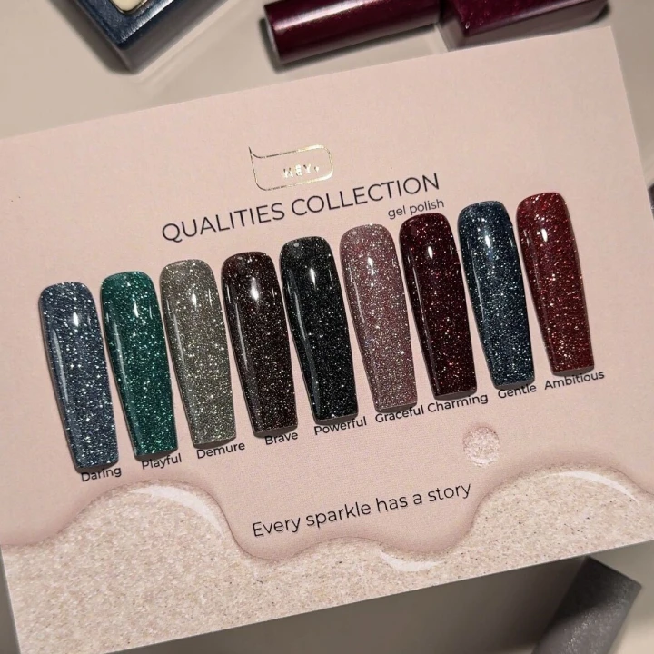 Гель-лак 15 мл (095 Gentle-темно-синий, графитовый)