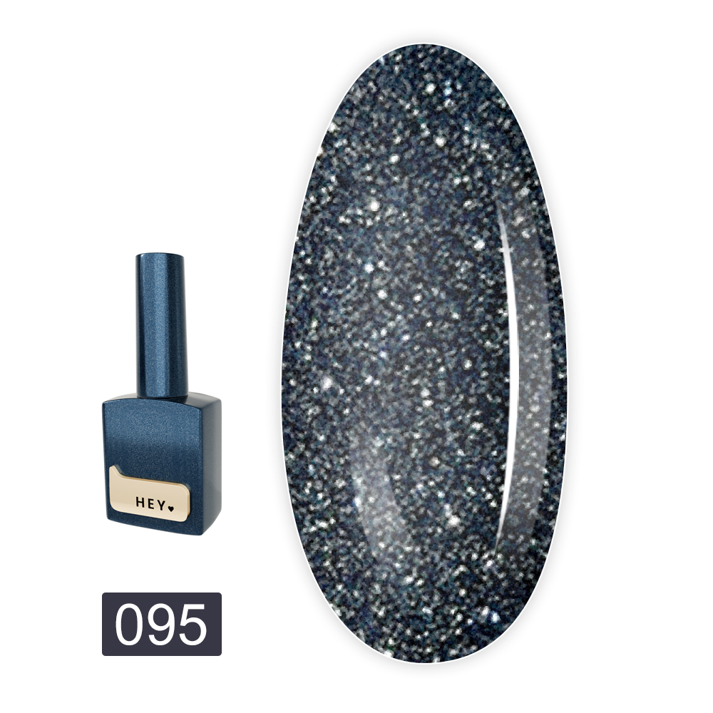 Гель-лак 15 мл (095 Gentle-темно-синий, графитовый)
