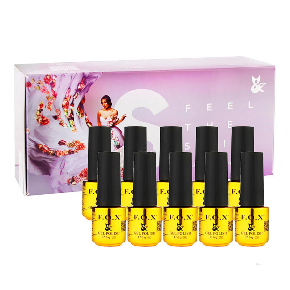 Набор гель лаков FOX Feel The Spring Set 10 шт*6 мл