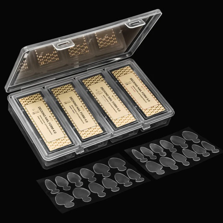 Набор верхних форм для моделирования ногтей FOX (Creative Transformer pack разор+бріджит+модерн+кіготь 70 шт.)