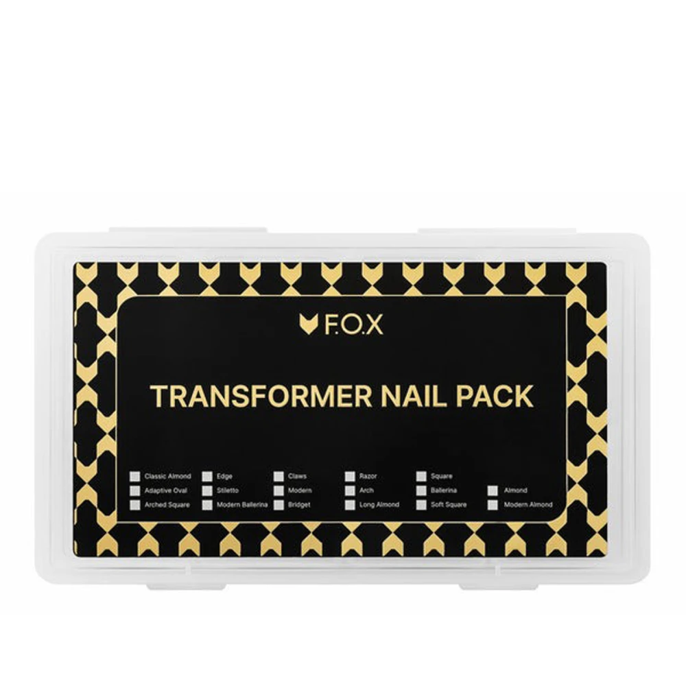 Набор верхних форм для моделирования ногтей FOX (Creative Transformer pack разор+бріджит+модерн+кіготь 70 шт.)