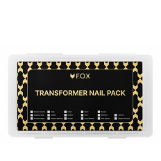 Набор верхних форм для моделирования ногтей FOX (Creative Transformer pack разор+бріджит+модерн+кіготь 70 шт.)
