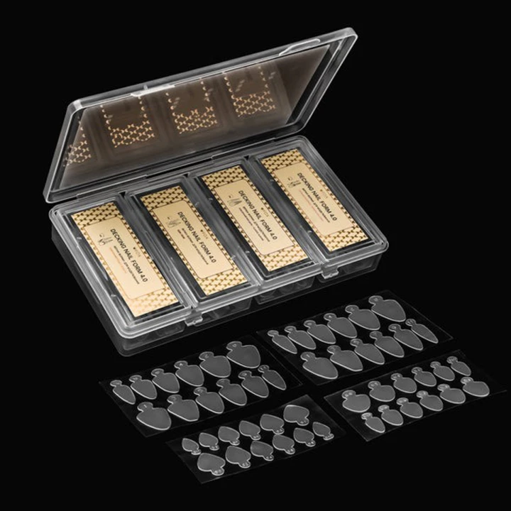 Набор верхних форм для моделирования ногтей FOX (Artist Transformer pack едж+клас.стілет+суч.балерина+клас.мигдаль 112 шт.)