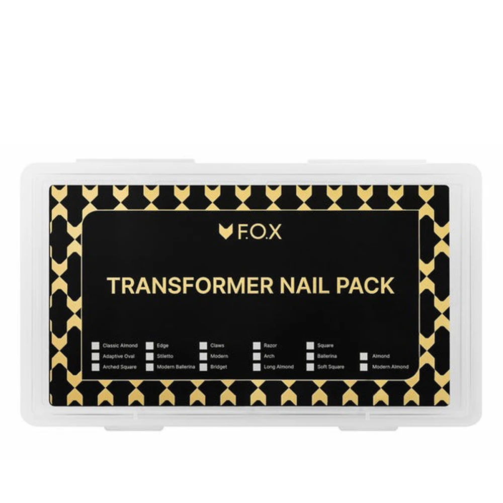 Набор верхних форм для моделирования ногтей FOX (Artist Transformer pack едж+клас.стілет+суч.балерина+клас.мигдаль 112 шт.)