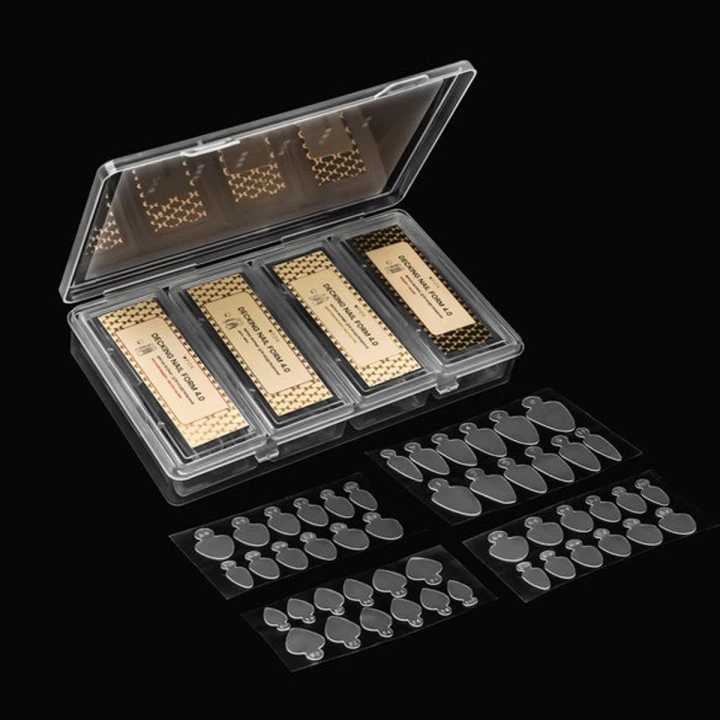 Набор верхних форм для моделирования ногтей FOX (Classic Transformer pack ароч.квадрат+дуга+адапт.овал+квадрат 108 шт.)