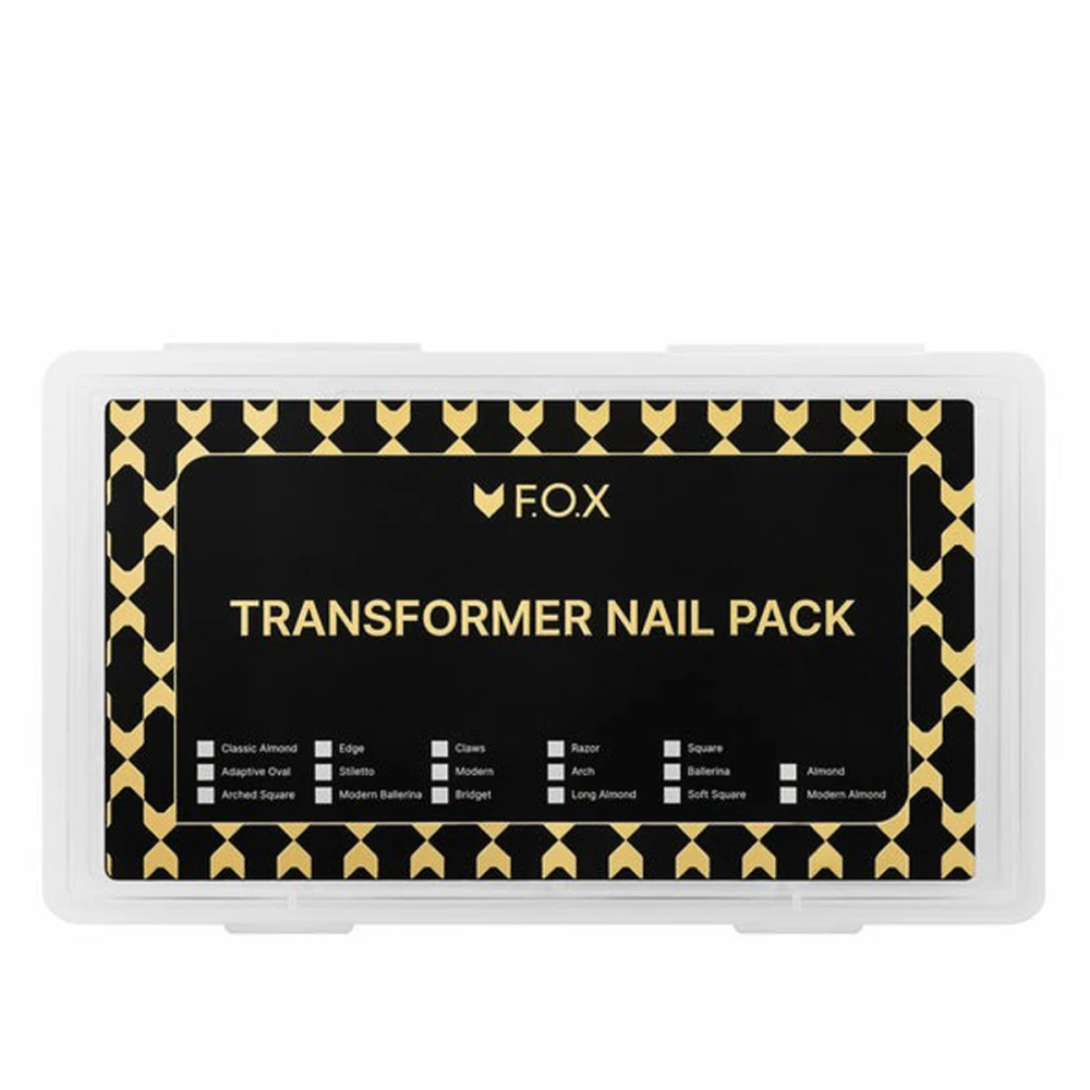 Набор верхних форм для моделирования ногтей FOX (Classic Transformer pack ароч.квадрат+дуга+адапт.овал+квадрат 108 шт.)