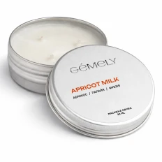 Свічка масажна Gemely 30 мл (Абрикосове молоко)