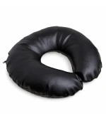 Подушка подкова эко кожа (Черная)