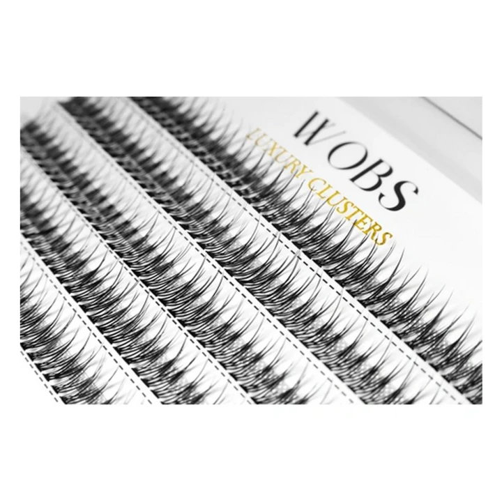 Вії накладні пучкові WoBs FISH TAIL 5 стрічок, 200 шт (FI010mm8)