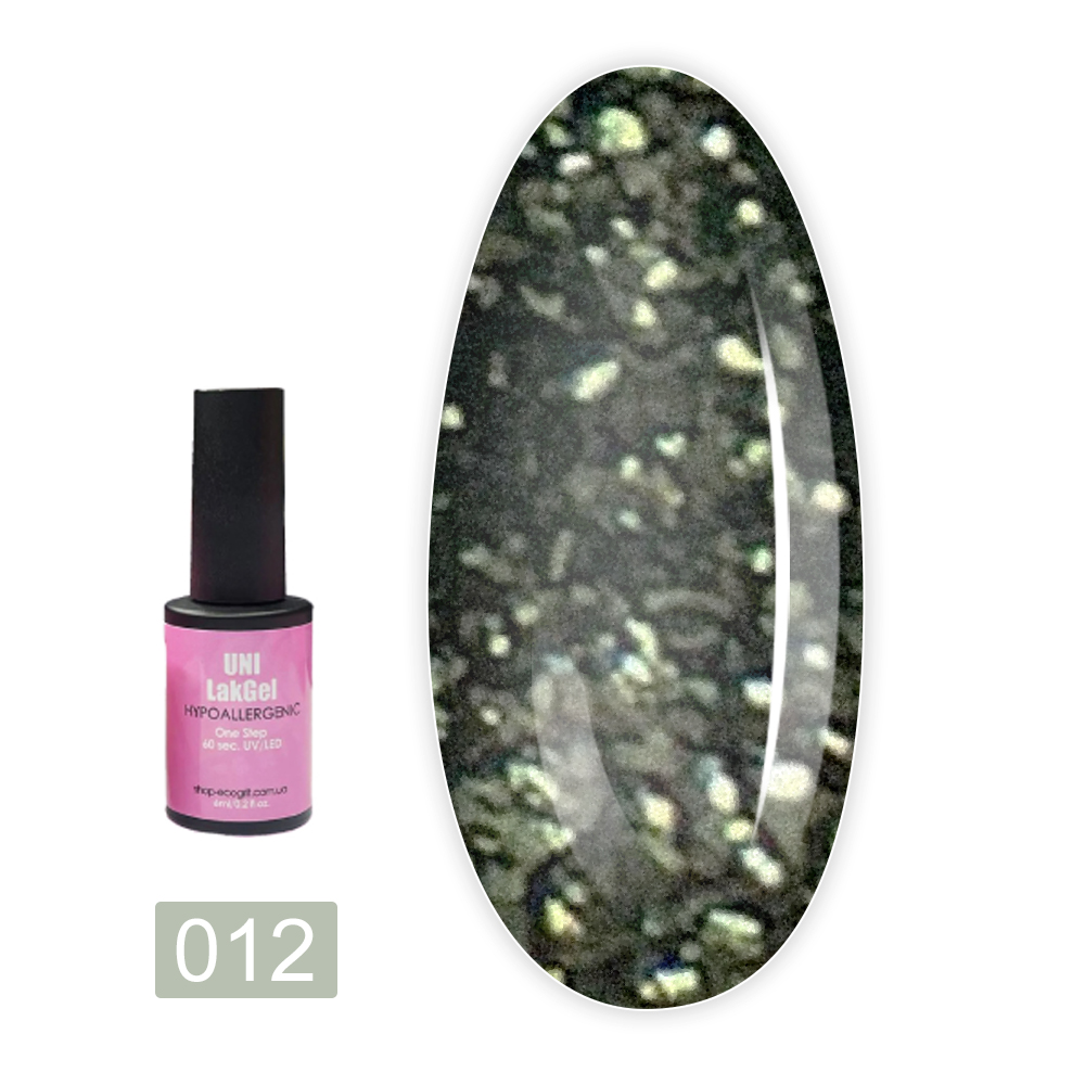 Гель-лак гіпоалергенний Uni LakGel Hypoallergenic UV/LED 6 мл (012)