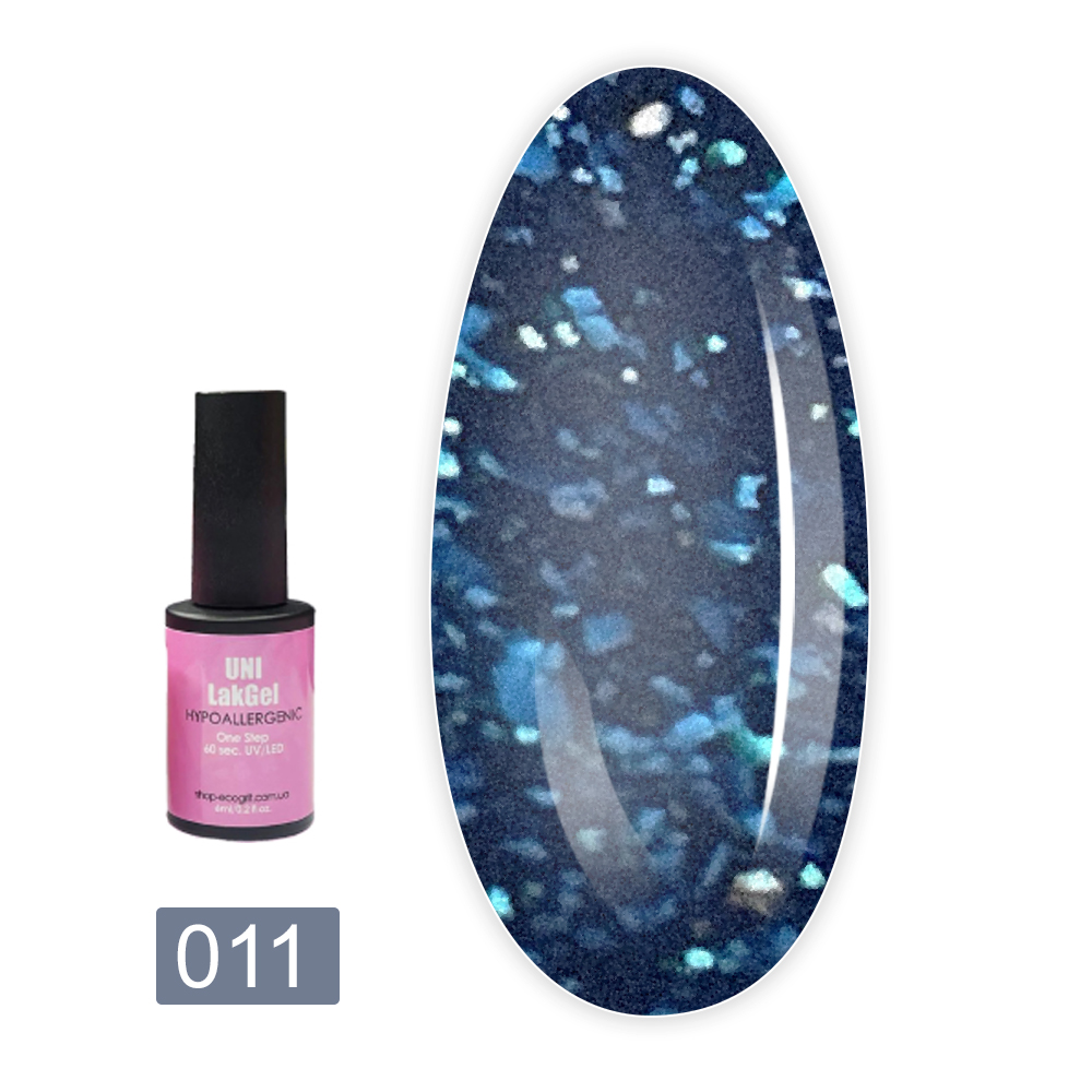 Гель-лак гіпоалергенний Uni LakGel Hypoallergenic UV/LED 6 мл (011)