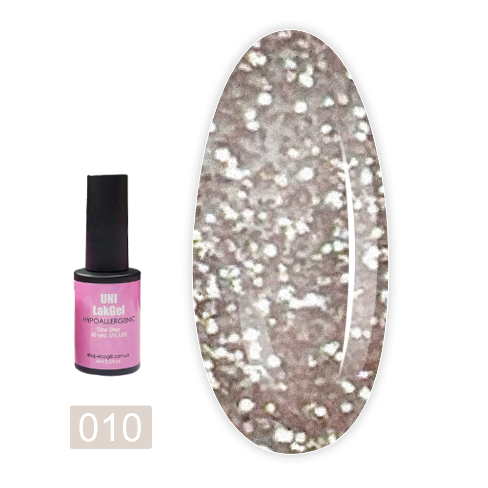 Гель-лак гіпоалергенний Uni LakGel Hypoallergenic UV/LED 6 мл (010)