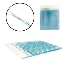 Макробраши в пакете NoName Lashes 50 шт (Голубые глитерные)