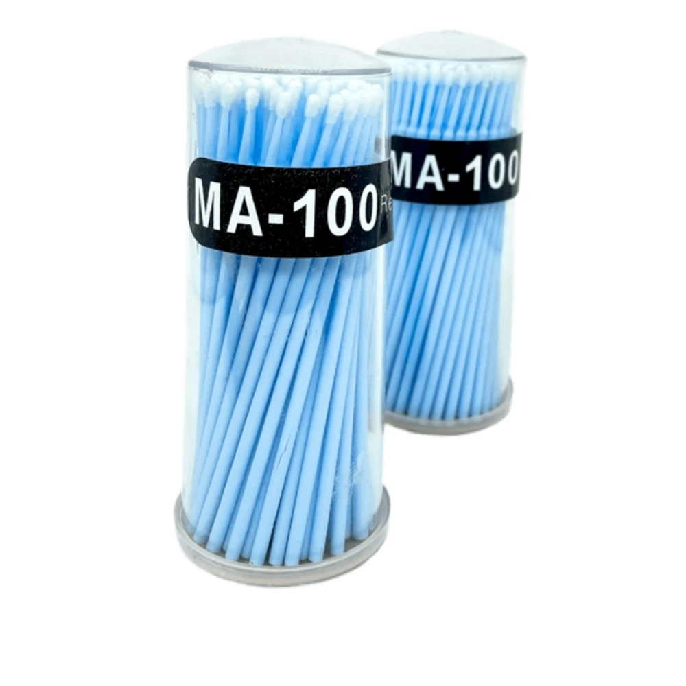 Мікробраші в тубі NoName Lashes 100 шт (Блакитні)