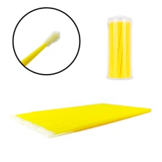 Мікробраші в тубі NoName Lashes 100 шт (Жовті)