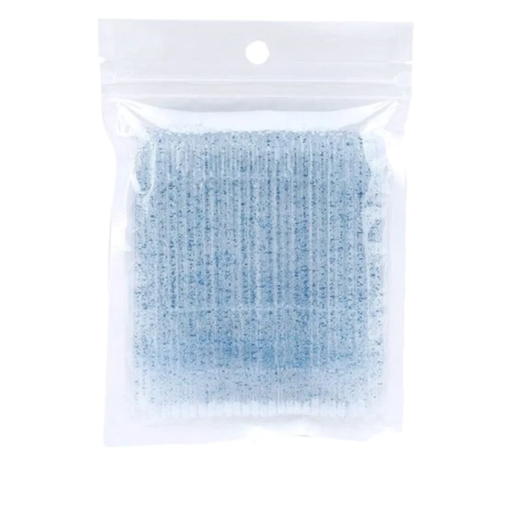 Мікробраші глітерні NoName Lashes 100 шт (Сині)