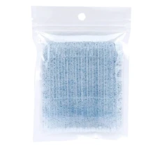 Мікробраші глітерні NoName Lashes 100 шт (Сині)