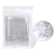 Мікробраші глітерні NoName Lashes 100 шт (Чорні)