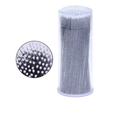 Мікробраші глітерні в тубі NoName Lashes 100 шт (Чорні)