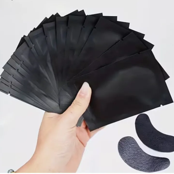 Патчі для вій для UV нарощування NoName Lashes 50 пар (Чорні)