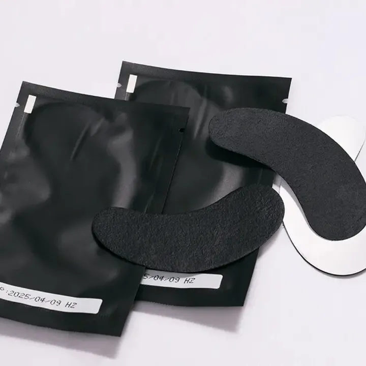 Патчі для вій для UV нарощування NoName Lashes 50 пар (Чорні (глянцеві))