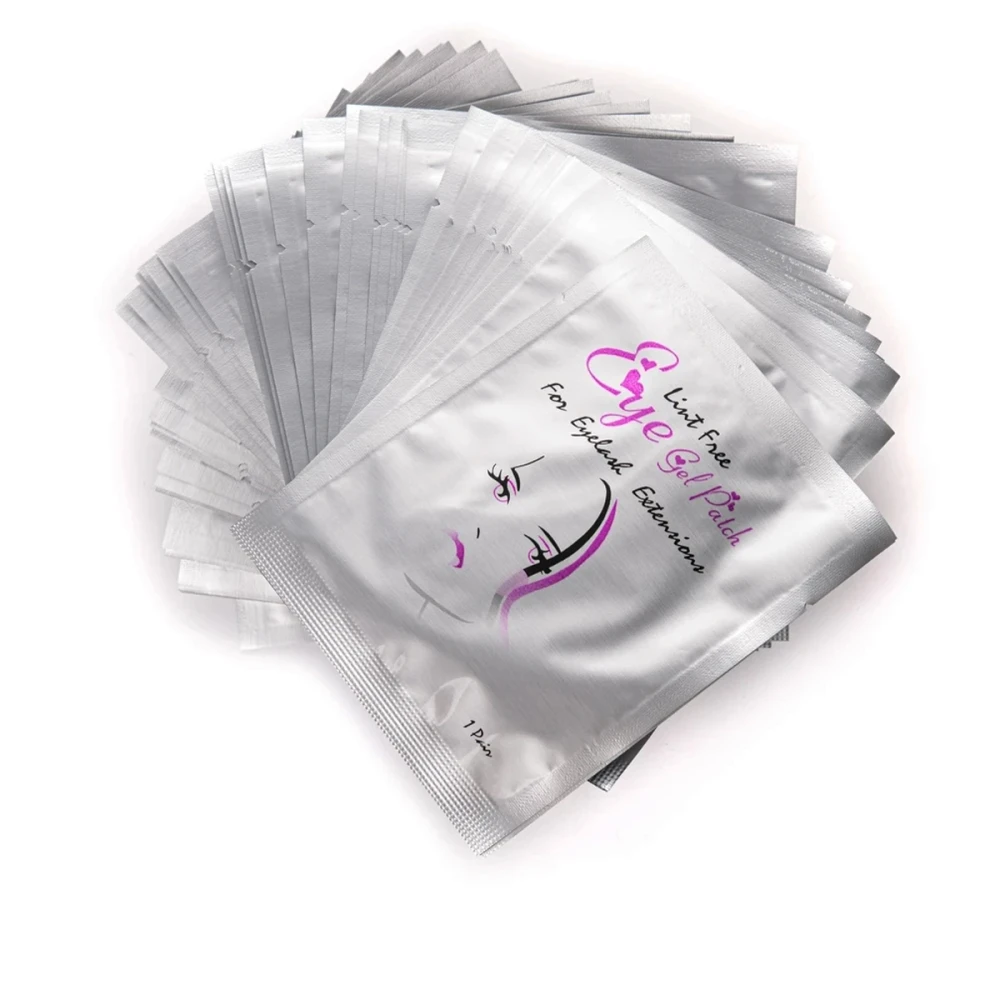 Патчі для вій NoName Lashes 50 пар (Сріблясті)