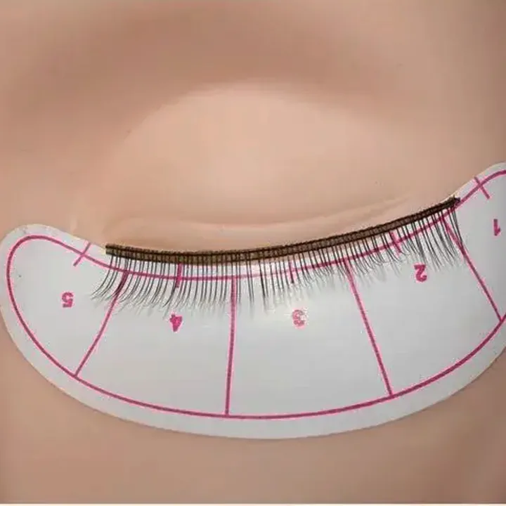 Патчі для вій з розміткою на папері NoName Lashes (10 листів 70 пар)