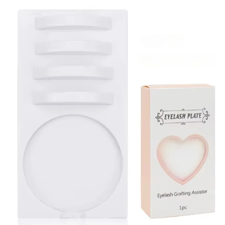 Планшетка 2 в 1 акрилова для вій NoName Lashes (біла)