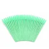 Щіточка для вій NoName Lashes 50 шт (ручка салатова, ворс салатовий силіконова)