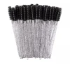 Щеточка для ресниц NoName Lashes 50 шт (Черная нейлоновая глитерная)