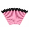 NoName Lashes Щіточка для вій NoName Lashes 50 шт (рожева, нейлонова, ворс чорний кругла ручка)