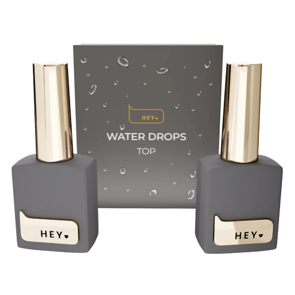 Набор для создания эффекта росы на ногтях Heylove (Water Drop Top Step 1 (топ), Step 2 (гель) 2*15мл)