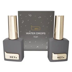 Набор для создания эффекта росы на ногтях Heylove (Water Drop Top Step 1 (топ), Step 2 (гель) 2*15мл)