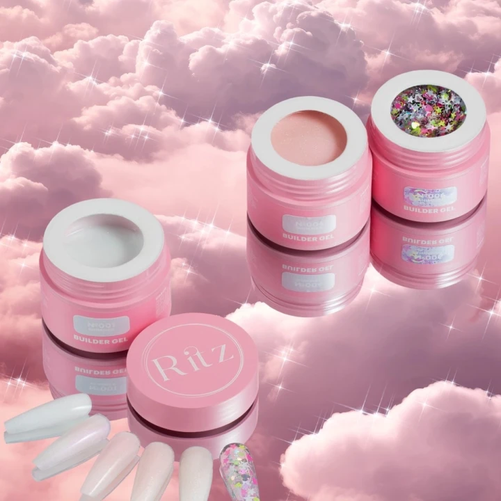 Гель для наращивания Ritz 20 мл (Shimmer Builder Gel 001)