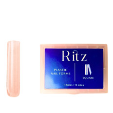 Формы верхние для наращивания Ritz (Plastic Nail Forms Square 120 шт.)